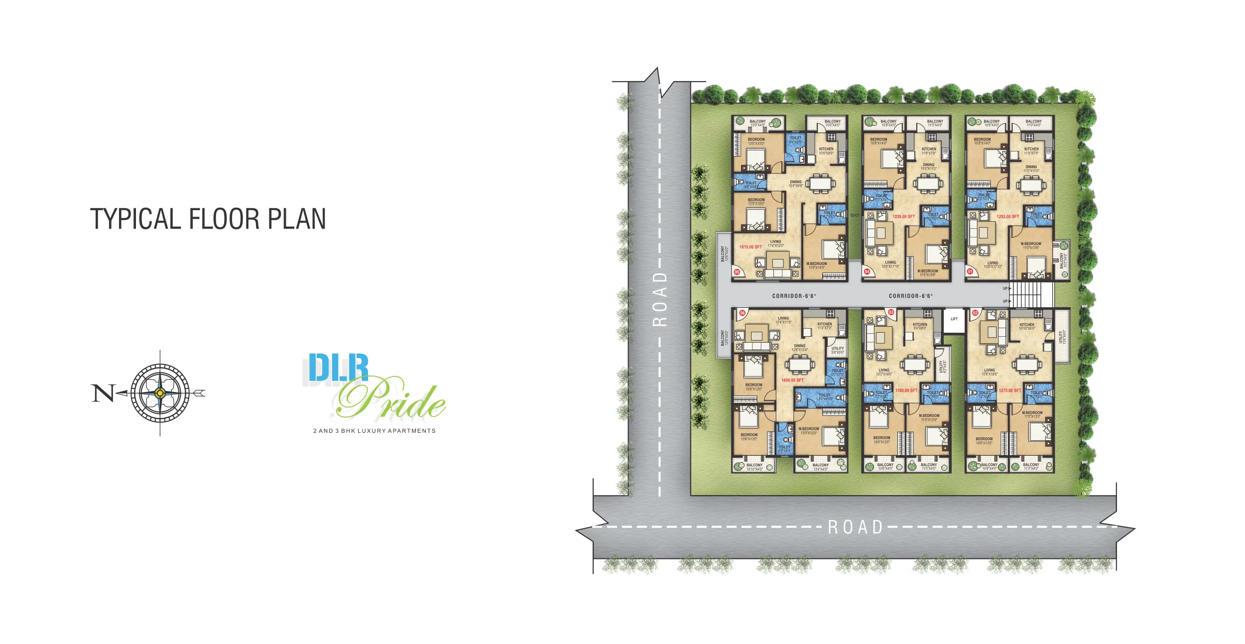 DLR Pride Typical Floor Plan
