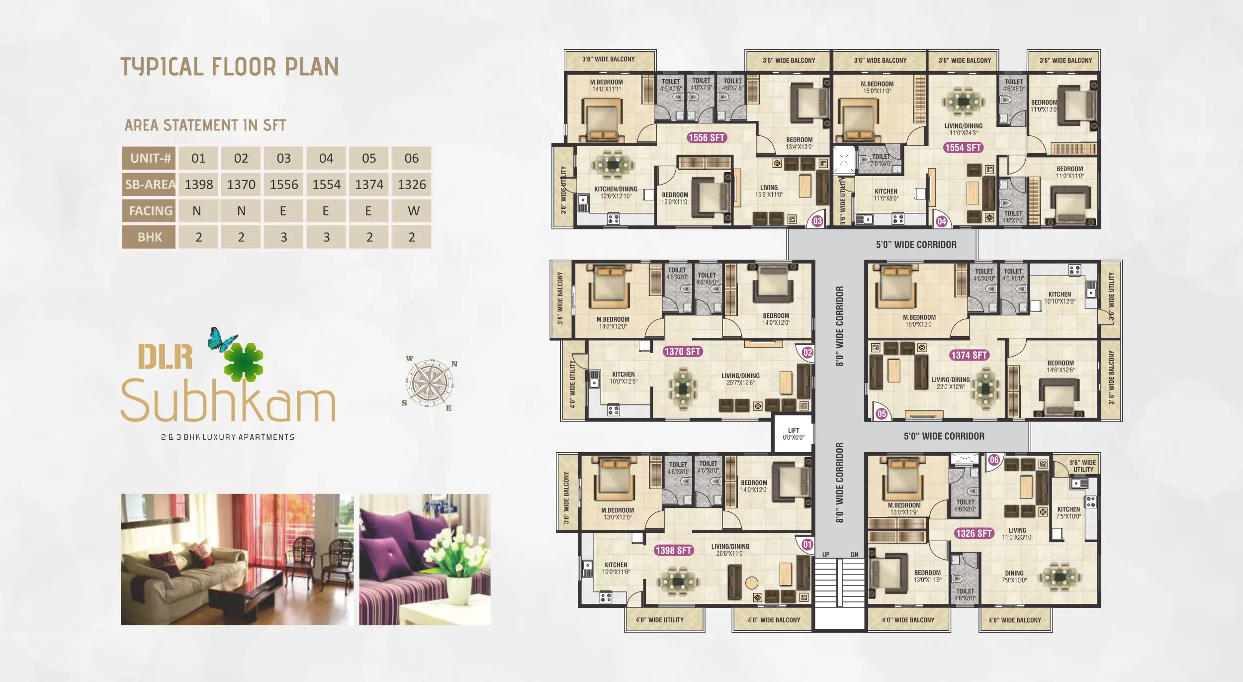 DLR Subhkam Typical Floor Plan