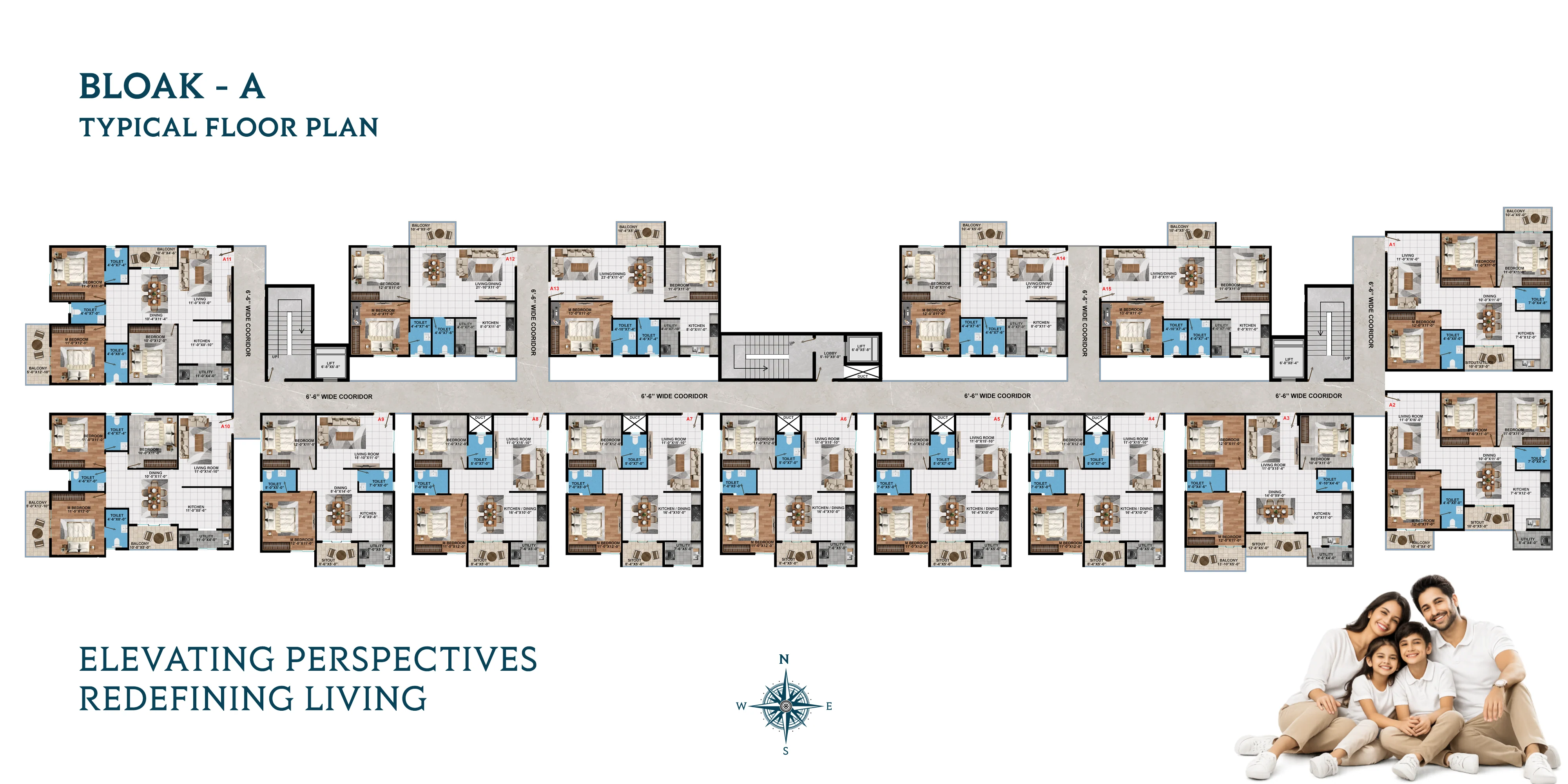 Samudra Sherwood Block A Typical Floor Plan