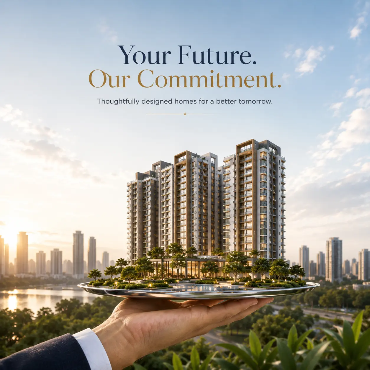 Modern residential apartment by Samudra InfraCon