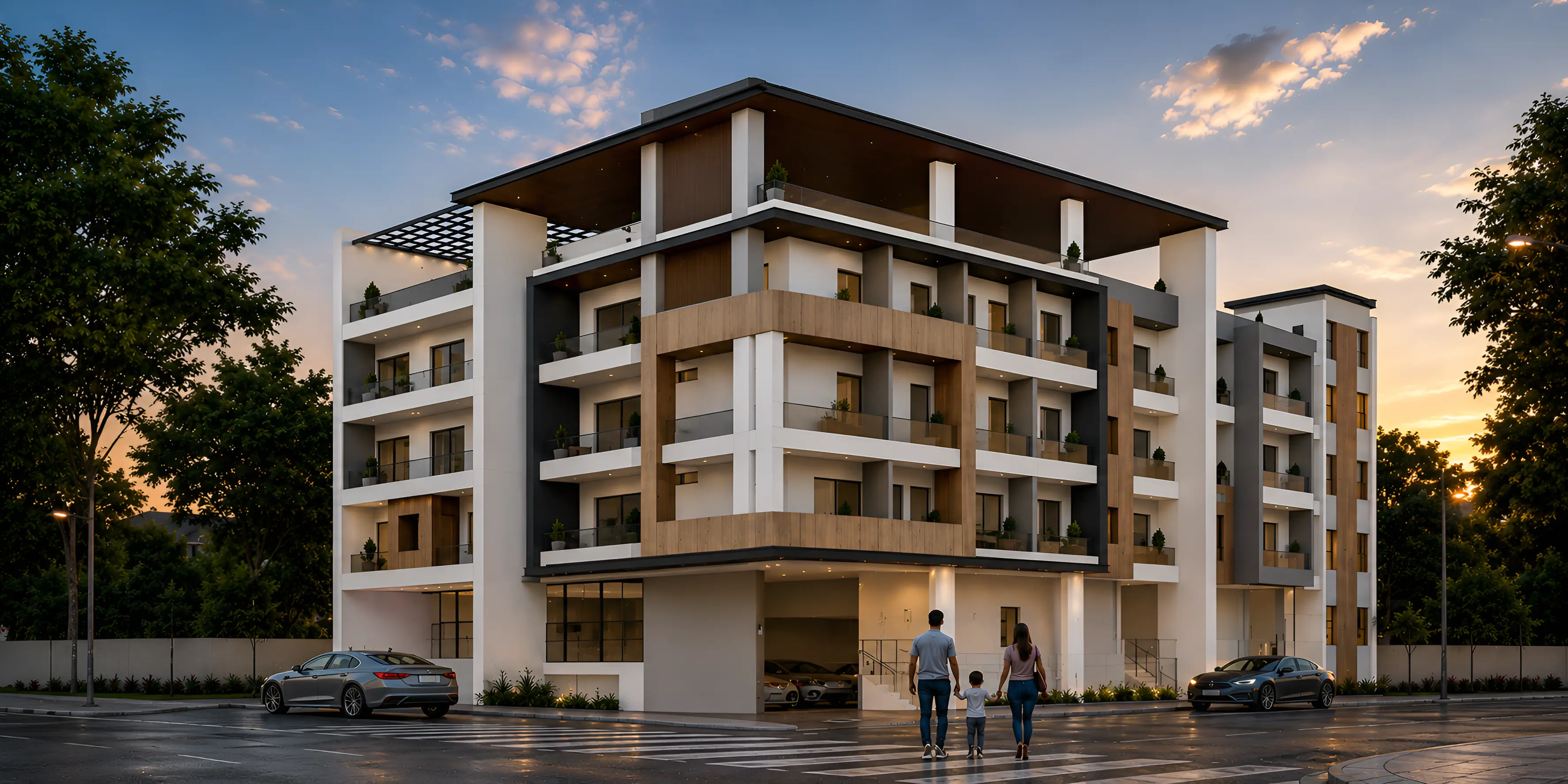 Modern Architecture Exterior View